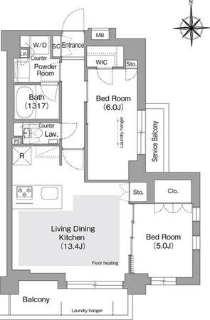コンフォリア・リヴ文京護国寺の物件間取画像